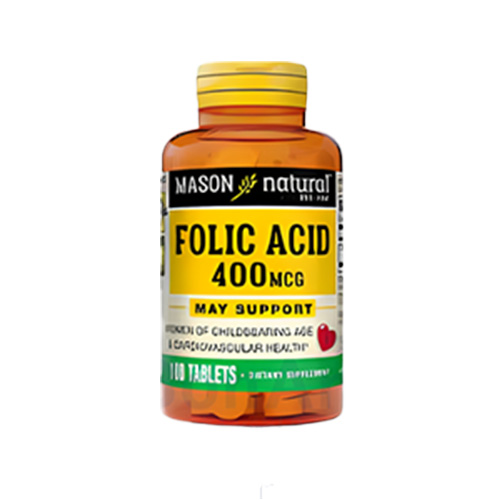 Mason Natural Folic Acid 400mcg